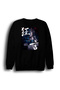 Ado Japon - K-Pop - Rock - Music Printed Unisex 100% Cotton Crew Neck Black Sweatshirt