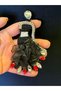 Stone Sequin Bead Embroidery Bride Girl Embroidery Sewing Applique 12X7 cm Black