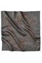 Anthracite Floral Pattern 100% Twill Silk Scarf 4207 - 07 - 4