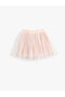 Mini Glitter Tulle Skirt with Flounce