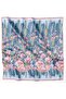 Orange Flower Pattern 100% Twill Silk Scarf 4217 - 01 - 4