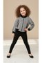Girl's Long Sleeve Slim Zipper Top - Bottom Set - 25062 - White - Orange - 2