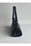 Women's Buckle Double Handle Crossbody Bag Black - 4