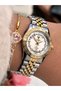 2-Year Warranty, Steel Cord-Case, Bride Engagement Wedding Women Wrist Watch+Bracelet - 5