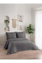 Lena 3 Piece Double Pike Set Anthracite 230 X 240 cm Black