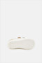 Girls White Laser Cut Sneaker - 5
