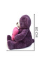 Romantic Gift for Valentine's Day Large Size Plush Teddy Bear with Heart Pillow - 4