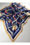 Luxury Wool Scarf Hijab Foulard Scarf Shawl H Pattern 90 X 90 cm - 2