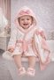 Cotton Bowknot Newborn Baby Girl Bathrobe Set Is Suitable for Use between 0-2 Years Old (Boxed) - 5