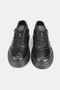 Men's Black Genuine Natural Leather Eva Sole Sneaker Lace-Up Shoes - 3