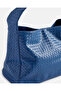 Women Blue Embellished Handbag - 2