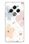 Printed Silicone Case with Pastel Abstract Flower and Stain Pattern Compatible with Tecno Spark 30