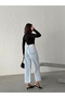 Ice Snow High Waist Ankle Length Denim Jeans - 6