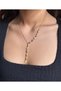 Manifest Şans Y Necklace with Fatma Ana Eli and Star Charms/ Steel Train Y Necklace /Gold Color - 3