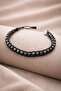 Men's Natural Stone Bracelet - Natural Black Hematite Stone Braided Model Adjustable Bracelet - 3