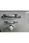 Emerald 128 mm Cabinet Drawer Kitchen Handle Chrome Porcelain Looking Handle - 4