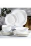 38 Pcs Opal ware Dinner set, Microwave & Freezer Safe, BPA-free. - 4