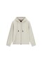 Long Sleeve New Technical Flexible Zippered Hooded Men's Cream Sweatshirt M6Rq05Kd132-G1I6 - 6