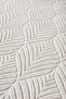 Premium washable stain-resistant leaf embossed cream special series non-slip base carpet runner - 2