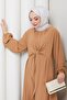 Ayrobin Dress with Tie Detail Camel Hm2873 - 7