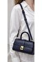 Women's Gold Lock Detailed Mini Hand and Shoulder Bag - Long Strap - 2