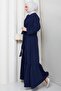 Tie-Detail Aerobin Dress Navy Blue HM2873 - 5