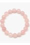 Pink Quartz Good Quality Natural Stone Bracelet 10 mm Round Cut