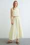 Muslin 2-Piece Set with Elastic Waist and Tasseled Skirt - 5