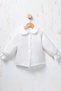 Rocha Girl's Beige Heart Knit Cardigan with Pleated Skirt 3-Piece Set - Stylish Combination with Pearls and Shirt - 9