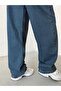 Tinted Back Belt Buckle Knee-Embellished Loose-Leg Jeans - 8