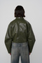 Patent Leather Biker Jacket - 5