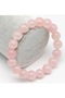 Pink Quartz Good Quality Natural Stone Bracelet 10 mm Round Cut - 2