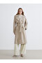Esvab • Modern & Distinctive Double-Breasted Roba Collar Women's Trench Coat