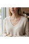 Women's Rose Tarnish-Free Necklace - Chain Necklace with Zircon Stone and Polar Star Figure - 5