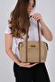Mink - Camel Satin Women's Shoulder Bag Sp1215 - 3