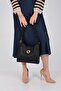 Black - Black Mini Rolax Women's Shoulder Bag Sp1242 - 5