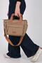 Mink - Tan Satin Women's Handbag Sp1230 - 2