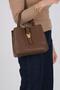 Coffee - Coffee Mini Rolax Women's Shoulder Bag Sp1245 - 3