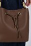 Coffee - Coffee Mini Rolax Women's Shoulder Bag Sp1241 - 6