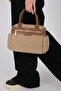 Mink - Camel Satin Women's Handbag Sp1219 - 3