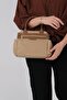 Mink - Camel Satin Women's Handbag Sp1219 - 2