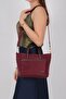 Burgundy - Burgundy Satin Women's Handbag Sp1213 - 8