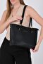 Black - Black Mini Rolax Women's Shoulder Bag Sp1239 - 3