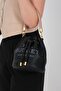 Black - Black Mini Rolax Women's Shoulder Bag Sp1248 - 5