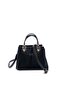 Black - Black Suede Women's Handbag Sp1133 - 5