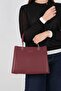 Burgundy - Burgundy Leather Women's Handbag Sp1234 - 7