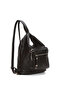 Women's Black Versatile Strappy Hand, Backpack and Shoulder Bag - 7
