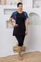 Suzanna Stretch Fabric Short Sleeve Battal Hijab Swimsuit 2807 - 4