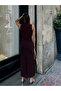 Hakim Yaka Draped Lined Graduation and Engagement Dress - Evening Dress - 5