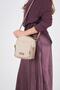 Beige - Sand Satin Women's Crossbody Bag Sp1220 - 5
